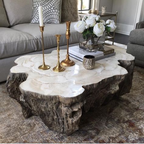 Petrified wood sink