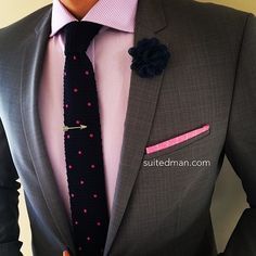 suited_man's photo on Instagram Mens Fashion Professional, Blue Suit Pink Tie, Fashion Professional, Suit Combinations, Lapel Flower, Gents Fashion, Luxury Wear, Mens Style Guide, Fashion Suits For Men