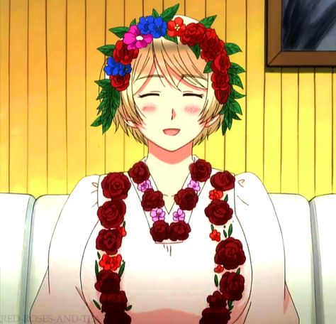 Day 16: Ukraine Hetalia Official Art, Hetalia Ukraine, Ukraine Hetalia, Gay Pride Parade, Hetalia Characters, Parade Float, Beautiful Person, Elegant Hairstyles, The Girl Who