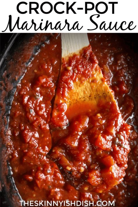 After you make your own homemade marinara you’ll never go back to jarred again!  My easy Crock-Pot Marinara Sauce is a healthy and simple sauce to add to your Italian inspired dinners!  Families all around will be thrilled with the meals you can make from this delicious marinara!  #crockpot #marinarasauce #ww Ww Meals, Marinara Sauce Recipe, Homemade Marinara, Never Go Back, Recipes Dessert, Recipes Breakfast, Ww Recipes, Marinara Sauce, Recipes Dinner