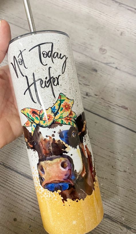 Not My Pasture Not My Bullshit Tumbler Not Today Heifer | Etsy Cow Tumbler Cup Ideas, Not Today Heifer, Farming Tumbler Cups, Cow Tumblers, Not Today Heifer Tumbler, Glitter Cow Tumbler, Secret Santa Presents, Not My Circus, Christmas Gifts For Wife