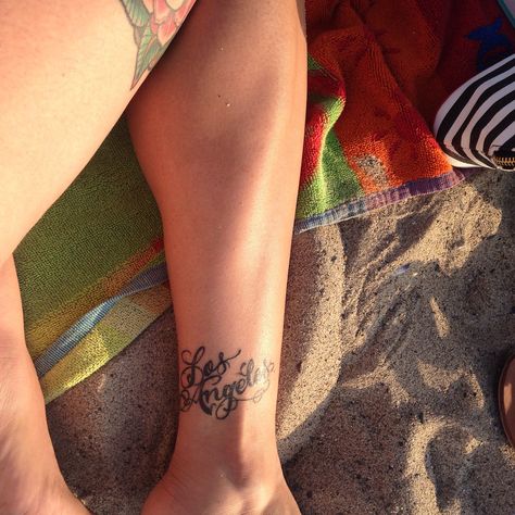 A little peak at my love for Los Angeles #LA #tattoo Los Angeles Tattoo Ideas, Los Angeles Tattoo, La Tattoo, Tattoo Ideas For Women, Fish Tattoos, Jesus Fish Tattoo, My Love, Tattoo Ideas, Angeles