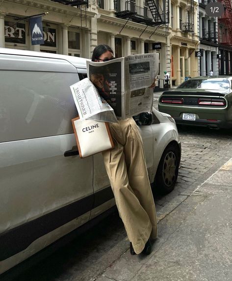 Nyc Newspaper Aesthetic, Fashion New York Aesthetic, New York Wall Street Aesthetic, New York City Fashion Aesthetic, Nyc Fashion Designer Aesthetic, New York Newspaper Aesthetic, Magazine Reading Aesthetic, Wall Street Journal Aesthetic, New York Fashion Summer Street