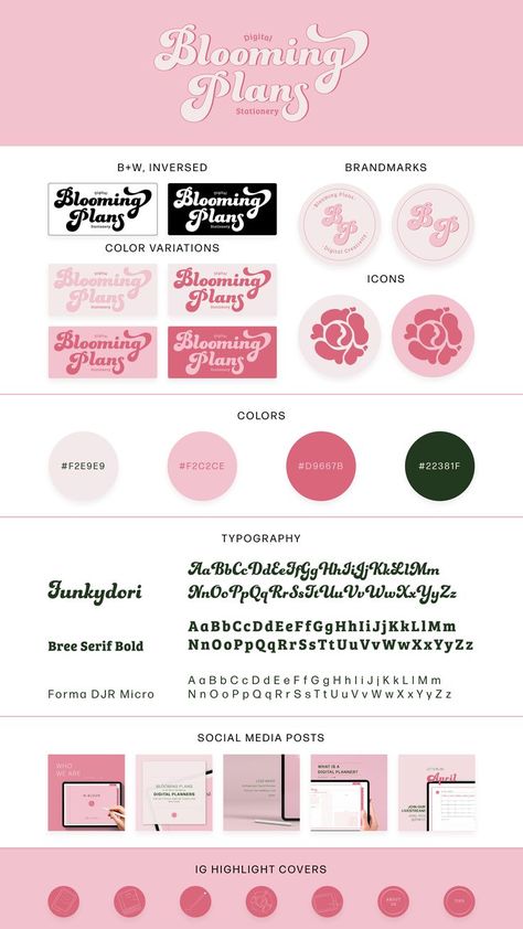 Cute Business Logo Ideas, Pink Branding Design, Pink Brand Identity, Girly Branding, Feminine Graphic Design, Girly Logo Design, Girly Graphic Design, Cute Branding, Pink Graphic Design