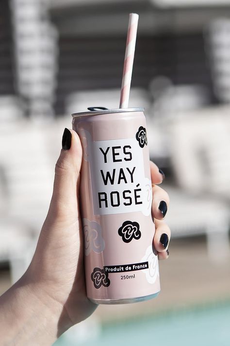 Yes Way Rosé Is Launching Canned Wine at Target, and We Can’t Wait to Sip 1 Poolside Deli Shop, Yes Way Rose, Drinks Packaging Design, Wine Delivery, Spicy Dishes, Wine Brands, Wine Cheese, 100 Calories, Stone Fruit