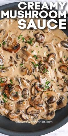 Easy Mushroom Sauce, Quick Easy Lunch Ideas, Magical Food, Unusual Recipes, White Wine Chicken, Wine Chicken, Mushroom Recipes Healthy, Keto Carnivore, Mushroom Sauce Recipe