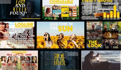 I will design film pitch deck powerpoint presentation Film Social Media Design, Film Presentation Design, Film Pitch Deck Design, Movie Pitch Deck, Film Pitch Deck, Investor Deck, Canva Inspiration, Deck Slide, Board Layout