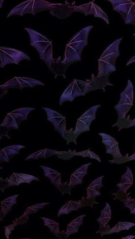 Bat Background Aesthetic, Gothic Bats Wallpaper, Halloween Lockscreen Purple, Bat Wallpaper Aesthetic Dark, Vintage Horror Lockscreen, Spooky Phone Backgrounds, Bat Phone Wallpaper, Purple Bat Wallpaper, Goth Background Wallpapers