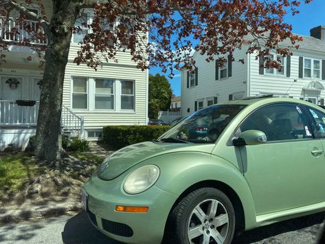 green punch buggy!!!! best photo ever #punchbuggy #volkswagen (this is not my car ) Dark Green Beetle Car, Green Volkswagen Beetle Aesthetic, Green Beetle Car Aesthetic, Sage Green Vw Beetle, Green Buggy Car, Sage Green Volkswagen Beetle, Punch Buggy Car, Punch Buggy Aesthetic, Green Bug Car