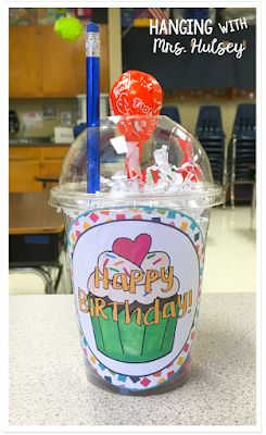 How to Make Birthday Cups – My WordPress Classroom Birthday Gifts, Student Birthday Gifts, Class Birthdays, Student Birthdays, Celebrate Birthday, Classroom Birthday, Teacher Birthday, 2nd Grade Classroom, School Birthday