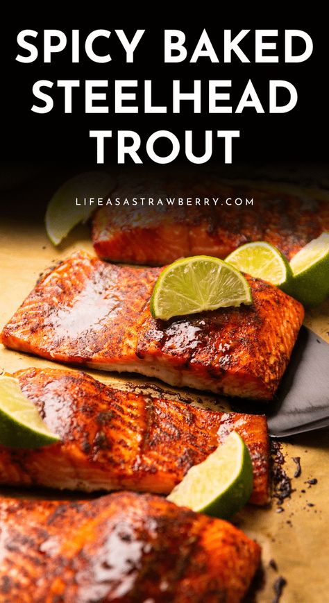 Steelhead Fish Recipes, Steelhead Salmon Recipes, Trout Marinade Recipes, Grilled Trout Fillets, Grilled Trout Recipes In Foil, Healthy Trout Recipes, Steelhead Trout Recipes, Fresh Trout Recipes, Trout Recipes Oven