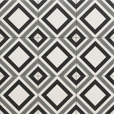 White Tile Texture, Floor Pattern Design, Black And White Tile, Flooring Texture, Tile Texture, Ceramic Texture, Black And White Tiles, Geometric Tiles, Italian Tiles