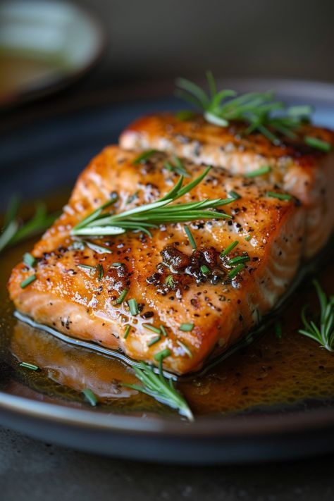 Discover the perfect dinner idea with this flavorful Maple Dijon Glazed Salmon recipe. Enjoy a delicious and easy-to-make dish that's sure to impress your loved ones. This sheet pan Maple Dijon Glazed Salmon is a no-fuss meal that's both healthy and delicious. Elevate your cooking game with this savory and sweet flavor combination that will leave you craving for more. Try this recipe today and indulge in a gourmet experience right at home! Dijon Salmon Recipes, Fall Salmon Recipes, Bruschetta Salmon, Maple Dijon Salmon, Fall Salmon, Honey Glazed Salmon Recipe, Gourmet Entrees, Salmon Recipes Oven, Dijon Salmon