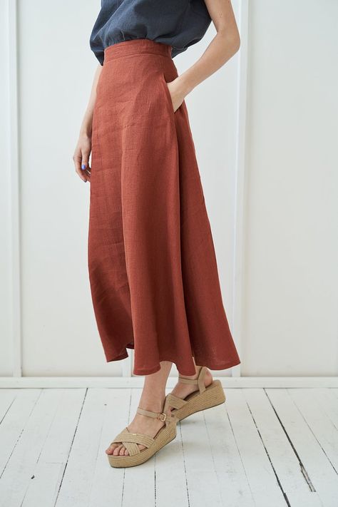 Linen Skirt Pattern, Linen Skirt Outfit, Maxi Linen Skirt, Style Long Skirt, Long Skirt Pattern, Long Linen Skirt, White Linen Skirt, Linen Maxi Skirt, Skirt Linen