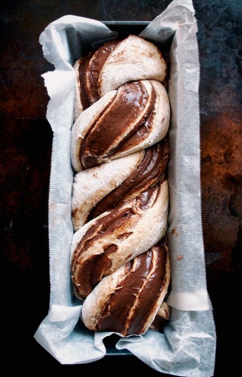 Chocolate Banana Babka | Occasionally Eggs Banana Babka, Stovetop Chicken, Babka Recipe, Chocolate Babka, Recipes Oven, Loaf Of Bread, Food Chicken, Think Food, Thigh Recipes