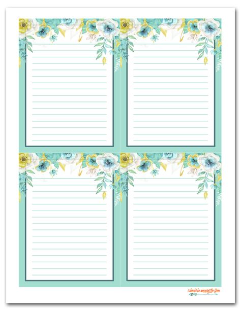 Free Printable Floral Gift Tags and Coordinating Lined Note Cards Journaling Cards Free Printable, Free Floral Printables, Free Printable Stationery Paper, Printable Note Cards, Printable Journal Cards, Note Card Template, Stationary Printable, Card Template Free, Printable Lined Paper