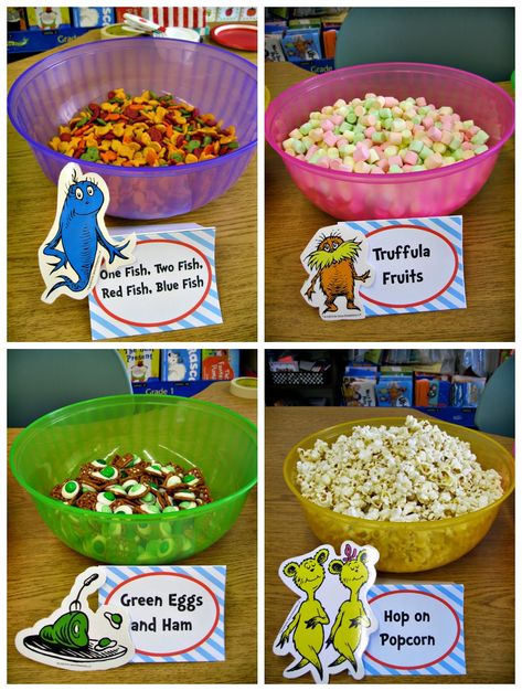 Dr Seuss Snacks, Dr Seuss Birthday Party Ideas, Doctor Suess Birthday, Dr Seuss Party Ideas, Dr Seuss Preschool, Dr Seuss Classroom, Dr Seuss Activities, Dr Seuss Crafts, Dr Seuss Birthday Party