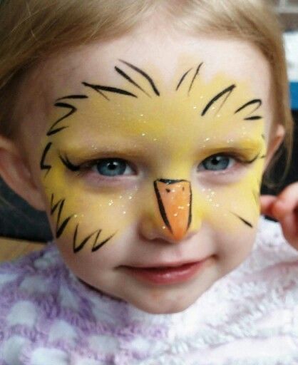 Kids Face Painting Easy, Easter Face Paint, Easy Face Painting Designs, Animal Face Paintings, Face Painting Tutorials, Festival Face, Halloween Makeup Diy, Face Painting Easy, Chicken Painting