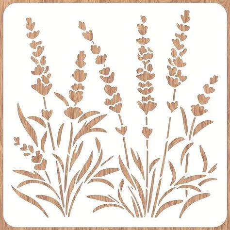 Lavender Wall Stencils Painting Tile Stencil Set Reusable - Temu Flowers Stencil, Lavender Wall, Craft Stencils, Stencil Painting On Walls, Stencils For Painting, Tile Stencil, Flower Stencil, Stencil Crafts, Painting Tile