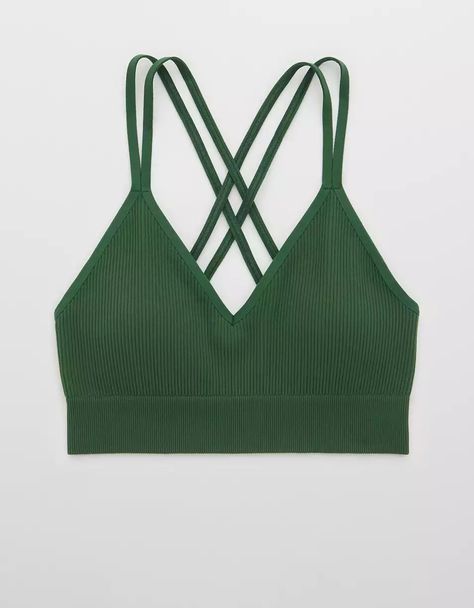 Aerie Seamless Strappy Padded Bralette Lounge Bra, Padded Bralette, Mens Outfitters, Fashion Inspiration, Bralette, Women's Jeans, American Eagle Outfitters, American Eagle, Sports Bra