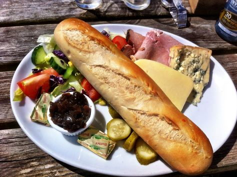 ploughman's lunch | Ploughman’s lunch | foodiefrolics Ploughmans Lunch Platter, Ploughmans Platter, Composed Salads, Pub Snacks, Antipasto Tray, Ploughman's Lunch, Branston Pickle, Pub Snack, Australian Recipes