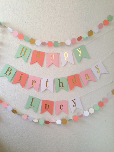 25 Birthday Party Decoration Ideas You Need For A Truly Memorable Celebration Birthday Banner Ideas, Birthday Party Decoration Ideas, 25 Birthday, Paper Garlands, Diy Birthday Banner, Party Decoration Ideas, 25th Birthday Parties, Simple Birthday Decorations, Mint Coral