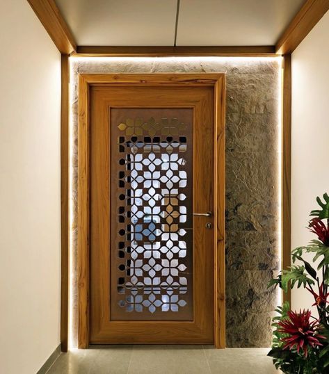 CNC Jali Design Apartment Front Doors, Latest Door Designs, House Main Door, Jaali Design, House Main Door Design, Door Design Photos, Main Entrance Door Design, Main Entrance Door, Best Modern House Design