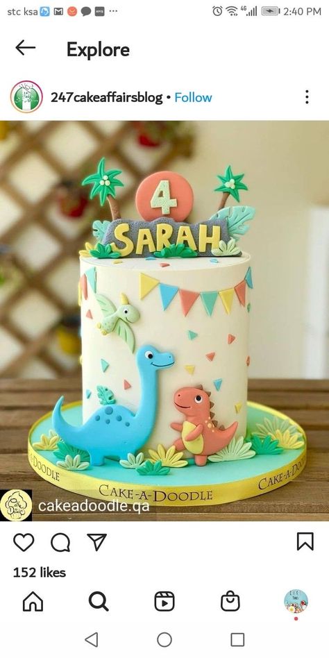 Dino Birthday Cake Ideas, Dino Themed Cake, Dinasour Cakes Ideas, Dinosaur Birthday Cake For Boys, Cake Ideas Dinosaur, Kids Dinosaur Cake, Dinosaur Cake Design, Simple Dinosaur Cake, Dino Theme Cake