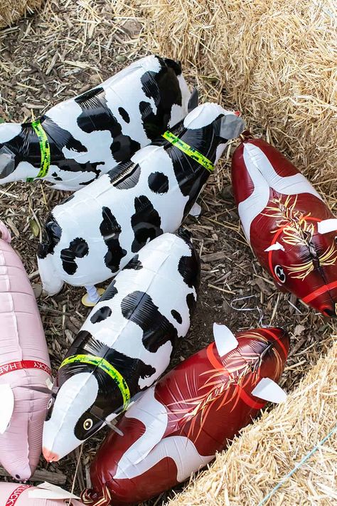 Cow Themed Party Decorations, Farm Theme Birthday Games, Barnyard Dance Birthday Party, Farm Kids Birthday Party, 3rd Rodeo Birthday Party, Barnyard Bash Birthday Party, Cowboy Birthday Games, Toddler Farm Birthday Party, Barnyard Party Favors