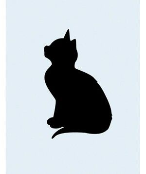 Simple, but it reminds me of Suzy Silhouette Arte, Silhouette Chat, Black Cat Tattoos, Tattoo Cat, Cat Quilt, A Black Cat, Cat Silhouette, Silhouette Art, Applique Patterns