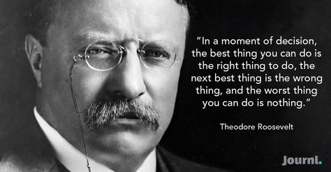 Moment of decision Lilly Singh Quotes, Teddy Roosevelt Quotes, Undertale Quotes, Theodore Roosevelt Quotes, Mistake Quotes, Roosevelt Quotes, Discipline Quotes, Teddy Roosevelt, Character Quotes