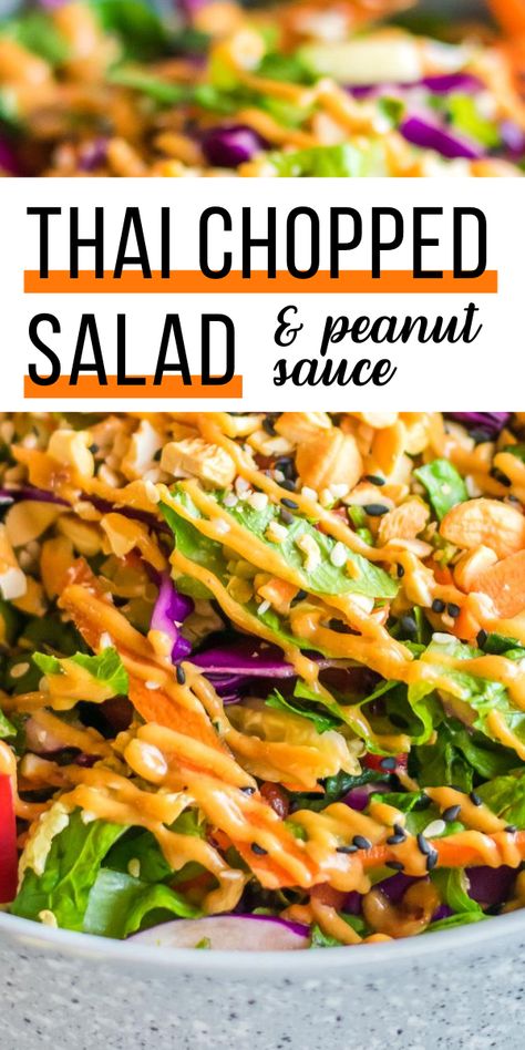 Thai Coleslaw With Peanut Sauce, Peanut Sauce Salad Recipe, Thai Peanut Slaw, Cabbage Peanut Sauce, Thai Salad Recipes Healthy, Thai Cashew Salad, Cabbage With Peanut Sauce, Crunchy Thai Salad, Thai Cabbage Salad Recipes