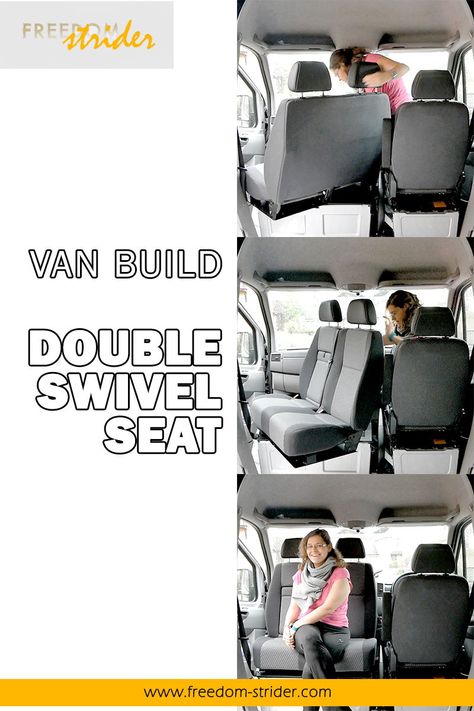 Camper Van Seating, Double Swivel Seat Van, Ambulance Camper, Dog Van, Cargo Van Conversion, Van Conversion Layout, Diy Van Conversions, Nomadic Life, Wheelchair Van