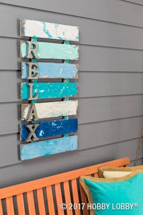 Relax Signs, Beach Signs Wooden, Coastal Paint, Strand Decor, Pool Signs, Pool Stuff, Pool Decor, Pallet Art, Beach Signs