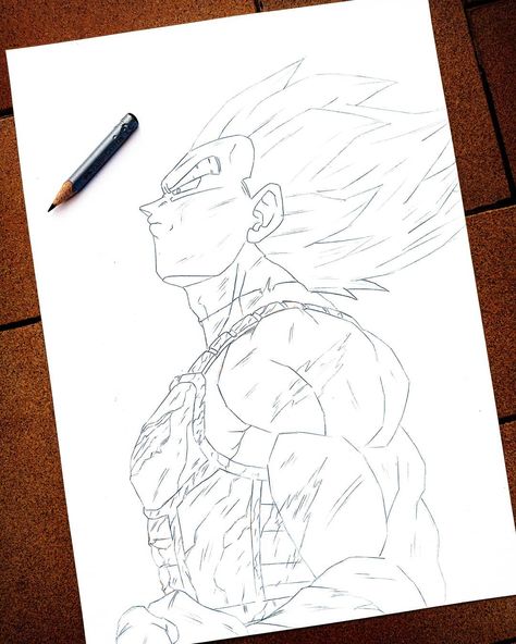 🔥 Vegeta🔥 Hi guys ! does this image speak to you? it's been a long time since I wanted to give him a pencil stroke lol stay tuned for more… Vegeta Drawings, Vegeta Artwork, Half Face Drawing, Ball Ideas, 7 Layers, Half Face, Dragon Ball Artwork, A Pencil, Hi Guys