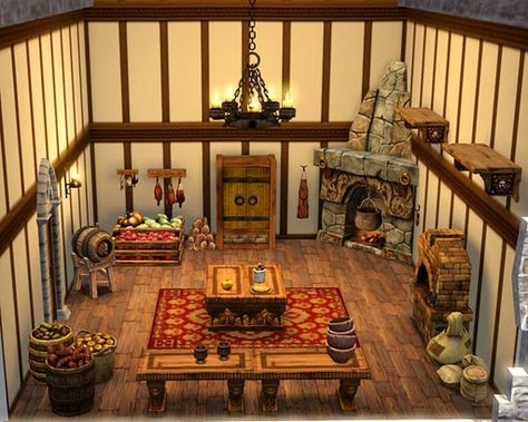 Mod The Sims - The Sims 3 Medieval Pictures Sims Medieval Furnishing Ideas, Sims Medieval Throne Room, Sims 3 Medieval, Medieval Pictures, Ts4 Medieval, Medieval Bedroom, Miniature Castle, Castle Project, Sims Medieval