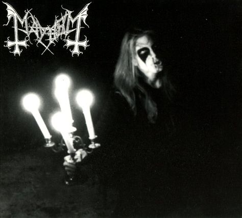 Mayhem Black Metal, Mayhem Band, Dead Band, Chaos Lord, Band Outfits, Extreme Metal, Metal Albums, Great Albums, Music Albums