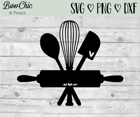 Free Stencils Printables Templates, Cooking Svg, Stencils Printables Templates, Baking Svg, Kitchen Svg, Svg Monogram, Baking Utensils, Silhouette Template, Silhouette Images