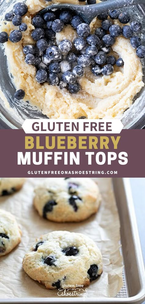 Blueberry Gluten Free, Blueberry Muffin Tops, Blueberry Muffin Topping, Cookies Sans Gluten, Gluten Free Blueberry Muffins, Pain Sans Gluten, Pan Sin Gluten, Muffin Tops, Blueberry Muffin