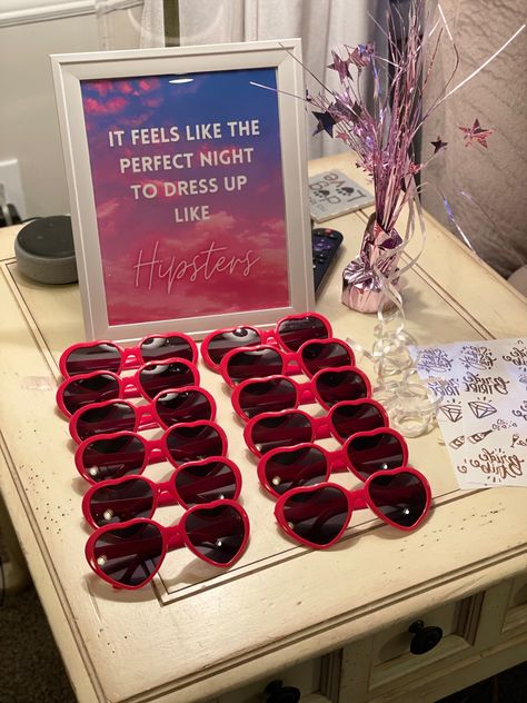 30th Birthday Taylor Swift Theme, Eras Tour Party Theme, Taylor Swift Hen Do, Eras Tour Decorations, Taylor Swift Centerpiece Ideas, Taylor Swift Teacher Appreciation Week, Eras Tour Party Ideas, Taylor Swift Party Theme, She Found Her Lover