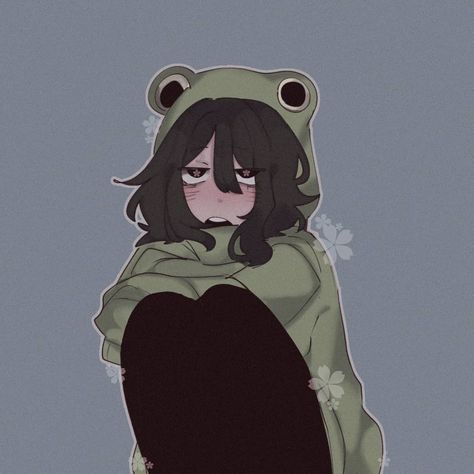 Froggy Hoodie, Froggy Drawing, Hoodie Doodle, Artstyle Ideas, Frog Girl, Frog Hoodie, Frog Pictures, Frog Drawing, Cute Animal Drawings Kawaii