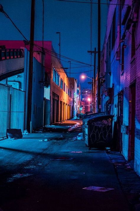 ★ 𝙼𝚢𝚛𝚊 𝙼𝚞𝚜𝚎 Environment Photography, Shanty Town, Neon Noir, New Retro Wave, Cyberpunk Aesthetic, Cyberpunk City, Dark City, Street Lights, Neon Aesthetic