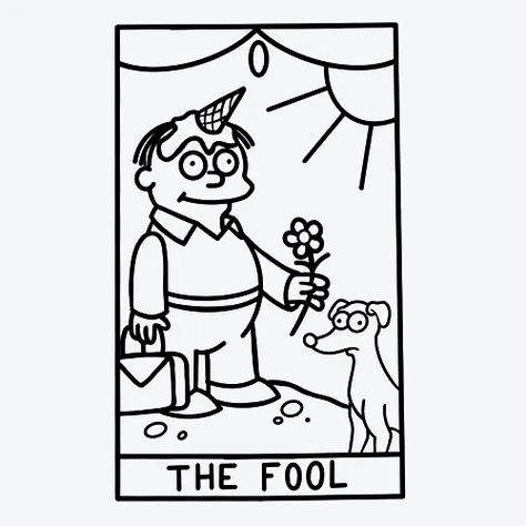 Traditional Tarot Cards, The Fool Tarot, Simpsons Tattoo, Tarot Tattoo, Tarot Card Tattoo, Trophy Husband, Tattoos Inspiration, Tattoo Signs, Doodle Tattoo