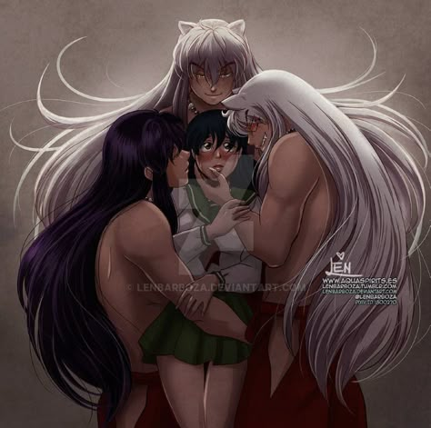 Amor Inuyasha, Inuyasha Funny, Inuyasha Love, Seshomaru Y Rin, Inuyasha And Sesshomaru, Inuyasha Fan Art, Kagome And Inuyasha, Kagome Higurashi, Inuyasha