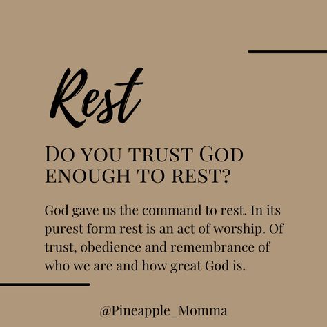 God gave us the command to rest? In its purest form, rest is an act of worship. @pineapplemomma0037 Christian Business Quotes, Resting In God, Worship Room, Godly Advice, Rest In God, Christian Business, Lds Quotes, Prayer Room, January 25