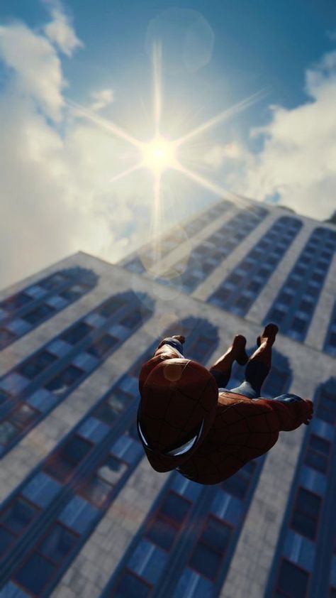 Spider Man Falling, Man Falling, Spider Man Ps4, Ultimate Spider Man, Photo Mode, Spiderman Pictures, Marvel Posters, Superhero Wallpaper, Marvel Comic Universe