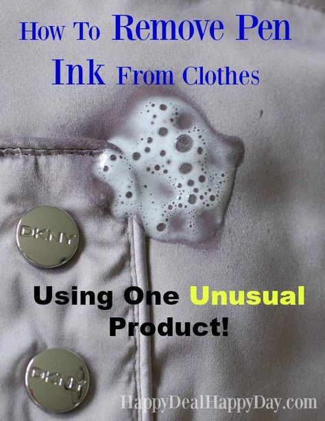 Check out this magical solution that will remove pen ink from clothes!  I would have never guessed that this would work! Ink Out Of Clothes, House Cleaning Tips And Tricks, Homemade Toilet Cleaner, Cleaning Tips And Tricks, Clean Baking Pans, Cleaning Painted Walls, Glass Cooktop, Deep Cleaning Tips, Clean Dishwasher