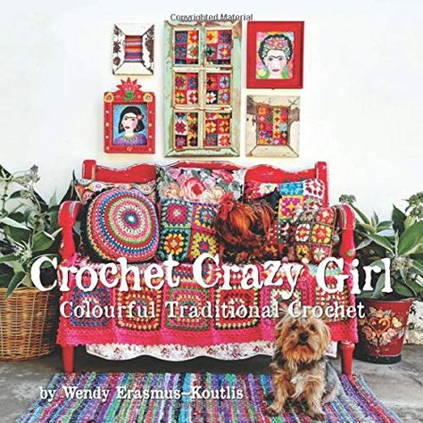 Crochet Crazy Girl: Colourful Traditional Crochet - crochet envy Dia De Los Muertos Decorations Ideas, Crochet Dragon Pattern, Crochet Book, Crochet Dragon, Mexican Artists, Dragon Pattern, Crochet Books, Crazy Girls, Retro Art