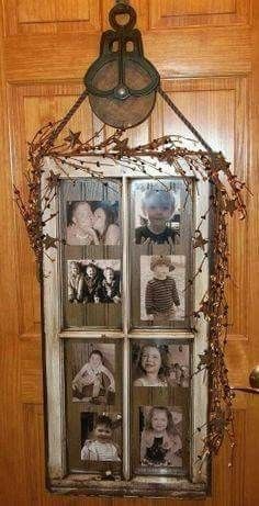 Old Window Projects, Old Window Frames, Repurposed Windows, Window Crafts, Vintage Window, Window Projects, Wallpaper Retro, Antique Windows, Vintage Windows