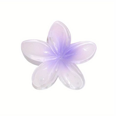 Sweet Flower Hair Claw Glossy Head Hair Clip For Girls And Women Stylish Hair Accessory - Jewelry & Accessories - Temu United Kingdom Hawaiian Hair, Hawaiian Flower Hair, Hawaiian Hairstyles, Hot Necklaces, Flower Acrylic, Hair Accessories Set, Trendy Flowers, Hair Claws, Flower Hair Pin